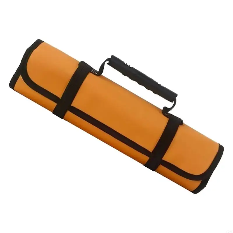 Rollo almacenamiento herramientas C7AC con 18 compartimentos, tela resistente agua para profesionales