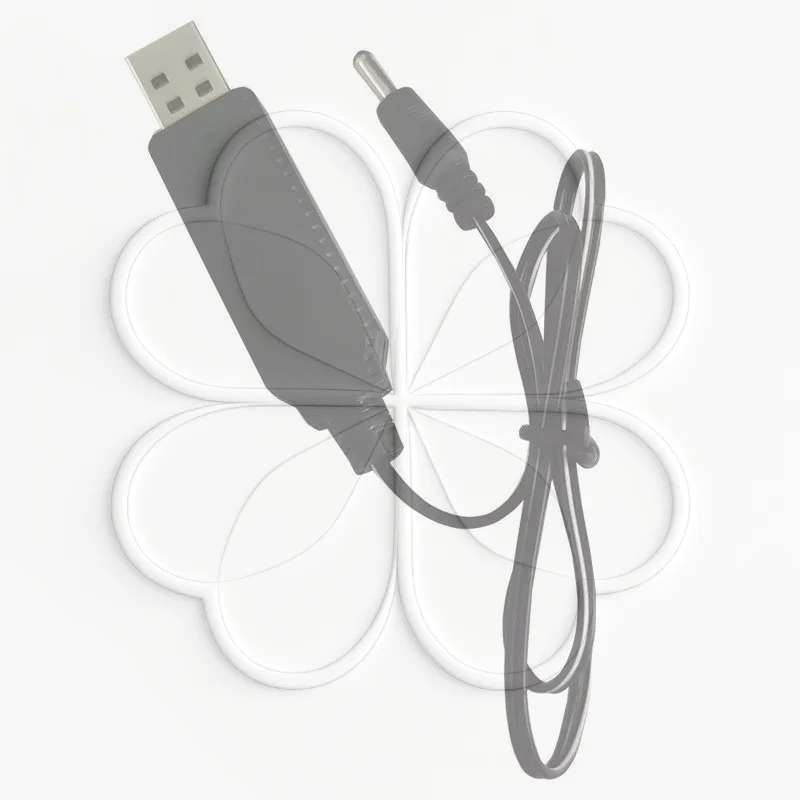 3.7V USB DC Charging Cord 3.5mm Plug Charge Cable with Power Off Indicator 1/5Pcs Gift Choice for Family Friends Daily Use
