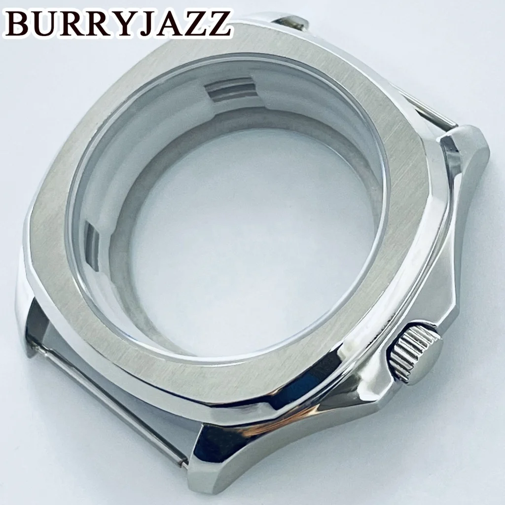 BURRYJAZZ 40mm NH35 NH36 ETA2824 2836 Miyota8215 Mingzhu DG2813 3804 Watch Case With Sapphire Crystal Stainless Steel Waterproof