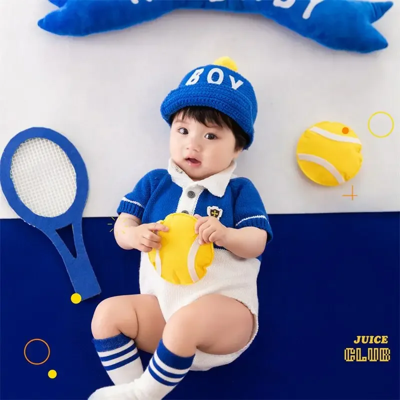 

Childrens Photography Theme Clothing Hundred Day Photo Baseball Hat Styling Baby Studio Art Photo bebê disfraz bebes