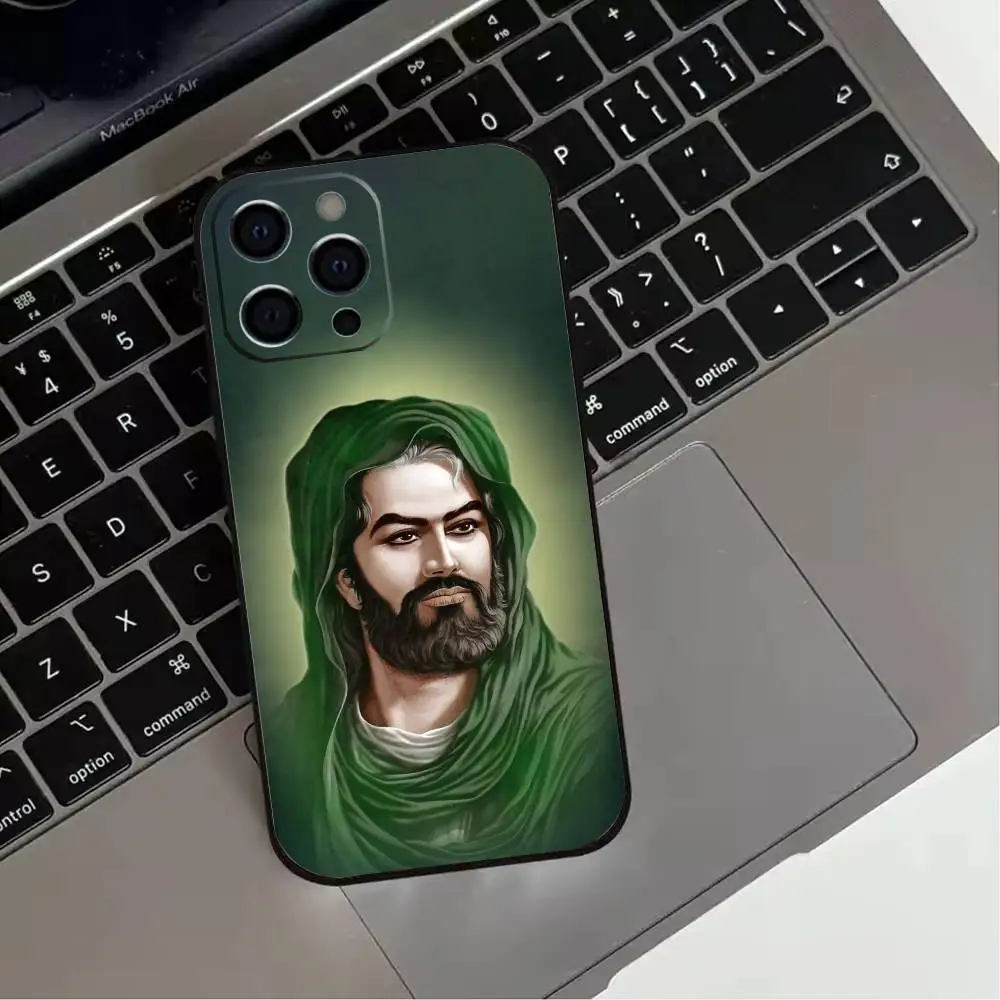 เคสโทรศัพท์ I-Imam H-Hussain Shia Ali สำหรับ iPhone 17,16,15,14,13,12,11 Plus,Pro Max,XS, ซิลิโคนนิ่มสีดำ