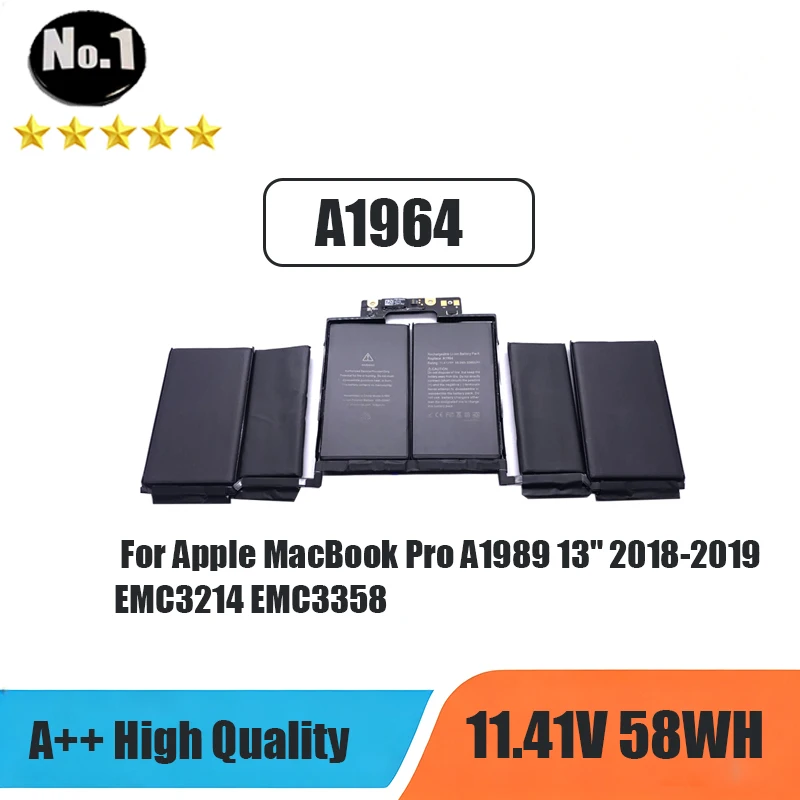 WHOLESALE New  A1964 Laptop Battery For Apple MacBook Pro A1989 13