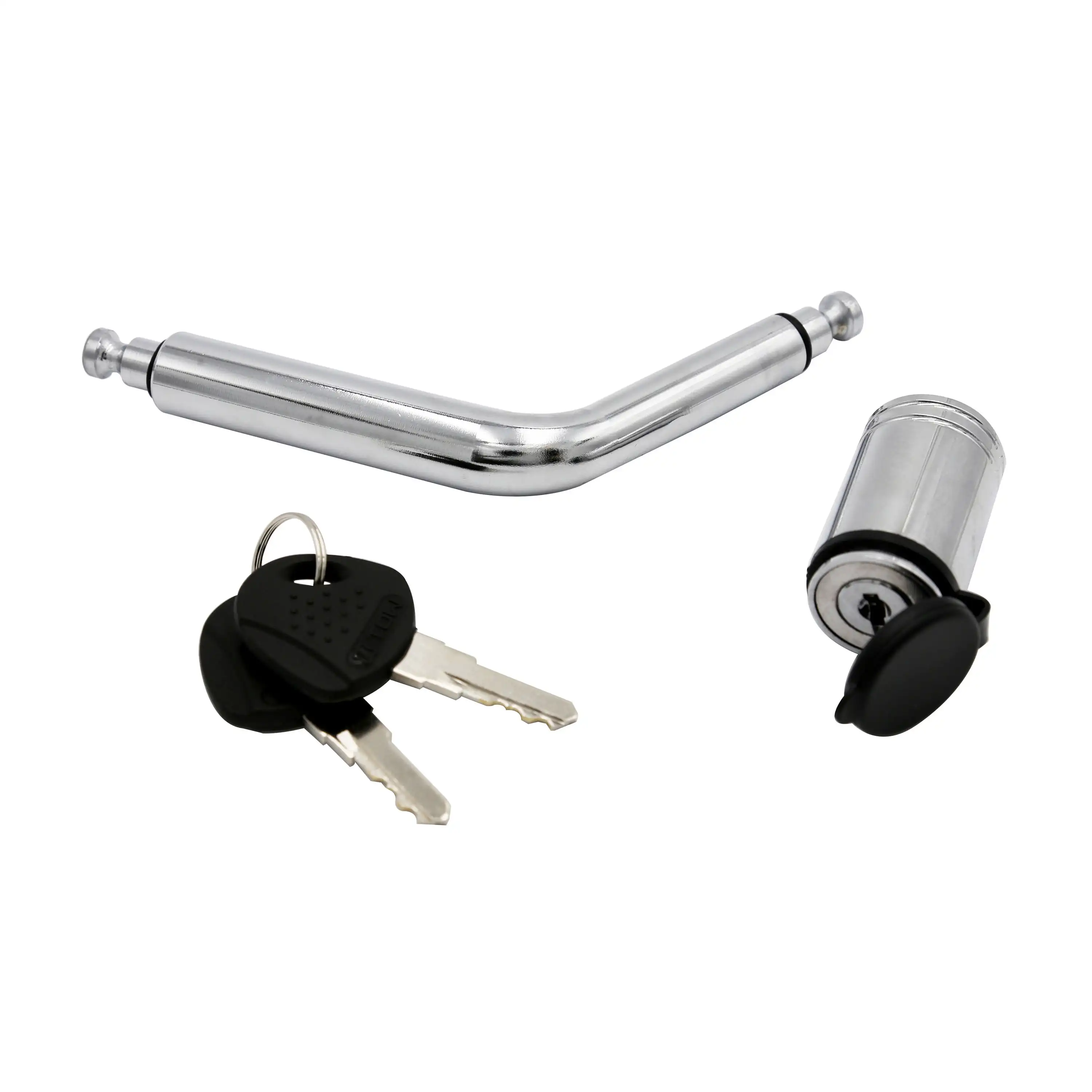 دبوس وصلة قفل منحنية، دبوس 1/2 بوصة و5/8 بوصة، من الفولاذ المقاوم للصدأ، يتضمن مفتاحين