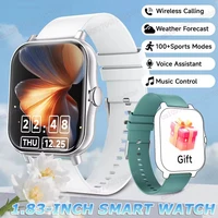 Reloj Inteligente 2026 con Bluetooth, Llamadas, Monitor de Ritmo Cardíaco, Registro de Sueño, Monitoreo de Deportes al Aire Libre, para Android/iOS, Regalo para Hombres y Mujeres