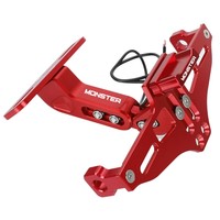 Motorcycle Rear License Plate Bracket Holder LED Turn Signal Lights For ducati MONSTER 796 797 821 M900 900 1000 620 695 696 750