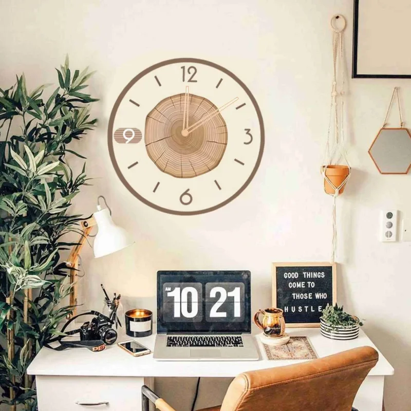 for Creative Ring Transparent Wall Clock High Sense Tempered Glass Living Room Bedroom Study Home Decorative Wall Clock