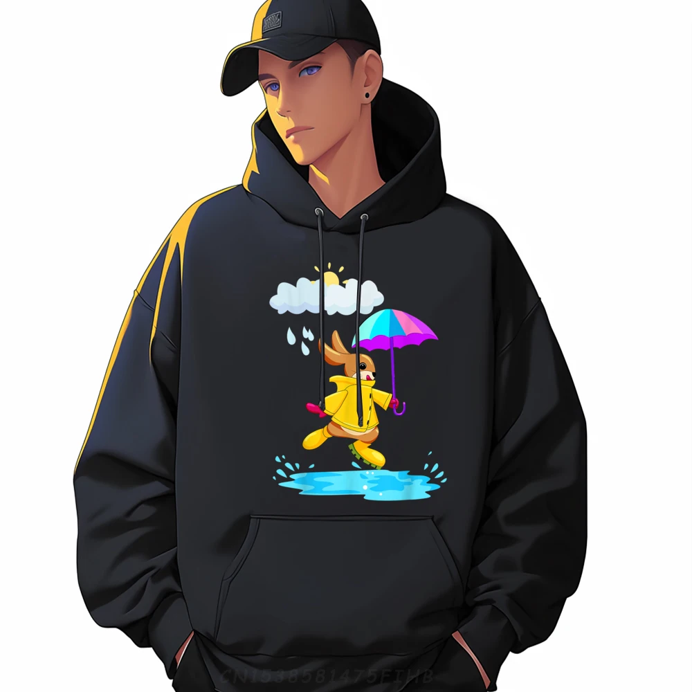 

Bunny Jumping In A Water Hoodies Boyfriend Normal Valentine Day Hoodies Long Sleeve Cute Design Hoodies Crewneck