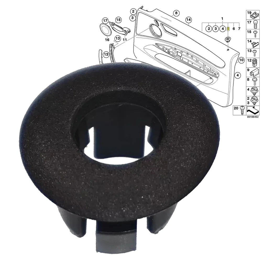 1Pc Door Lock Rod Grommet For BMW E81 E82 E88 Window Latch Trim Cover Car Replacement 51416975326 51418223131