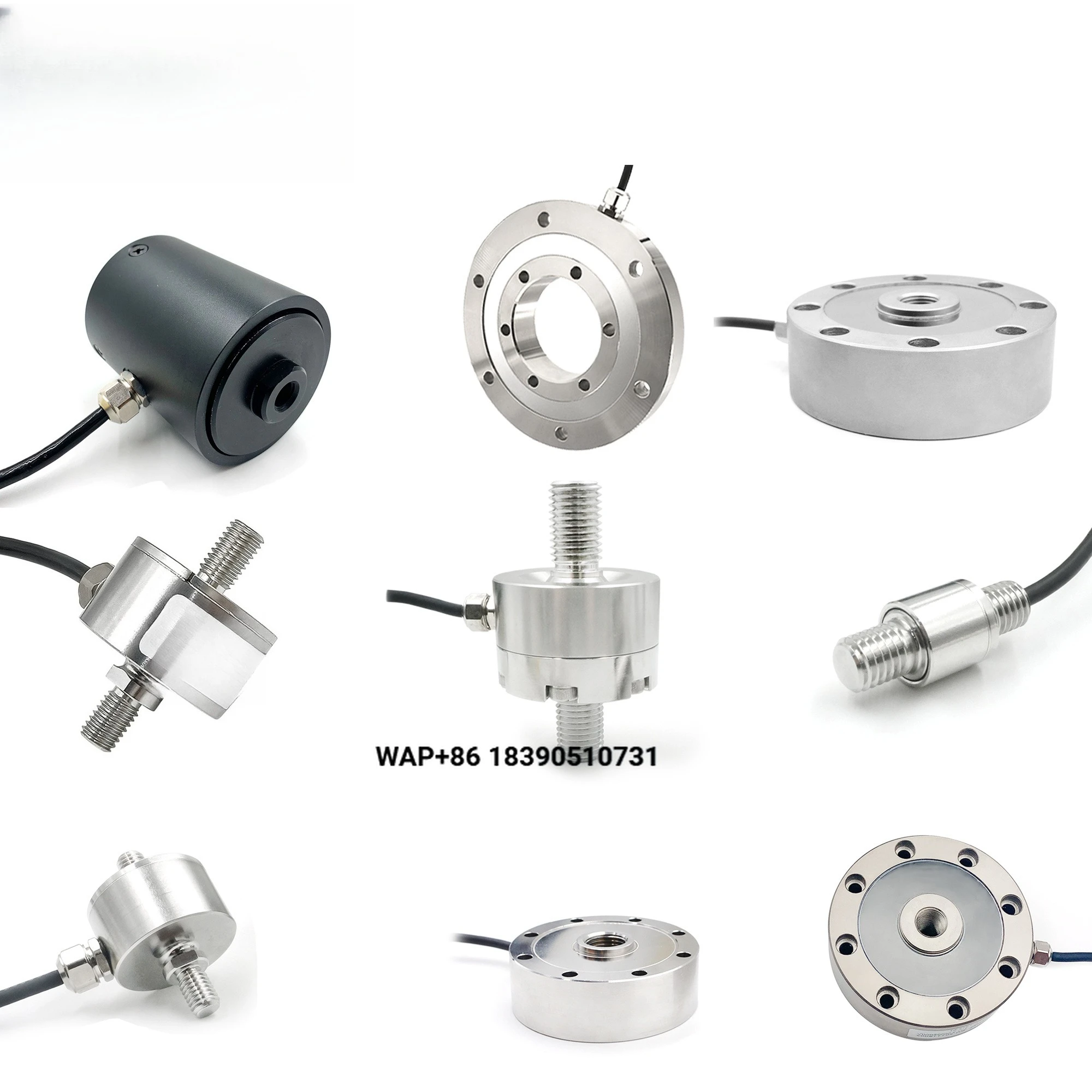 High Overload Resistant Compression Force Sensor 150% FS Safety Range for Automotive Component Pressure Performance Testing