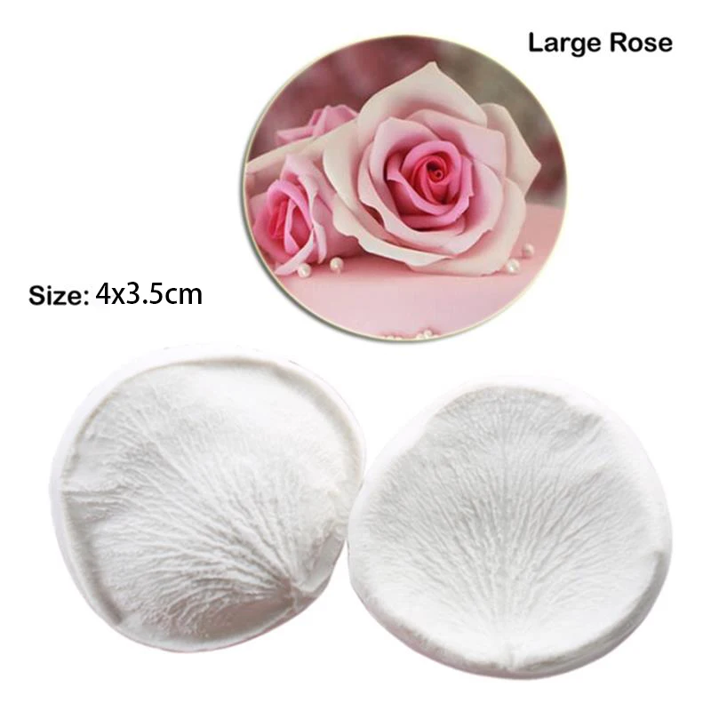 Sugar Turning Rose Mold Realistic Simulation Of Channel Rose Ornament Cake Decoration Sugar Turning Mold Size 7.3*6.6