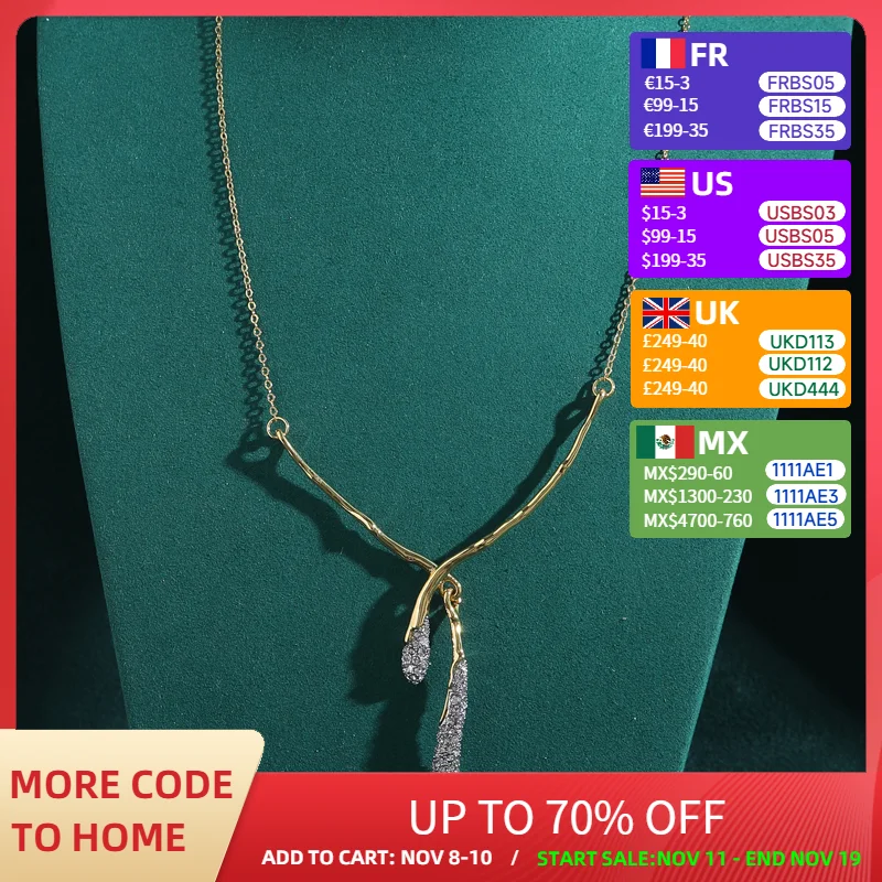 

Vintage Cross Pendant Necklaces Rhinestones Gold Color Branch Woman Accessories Party Dress Luxury Dubai Jewelry 2025 New