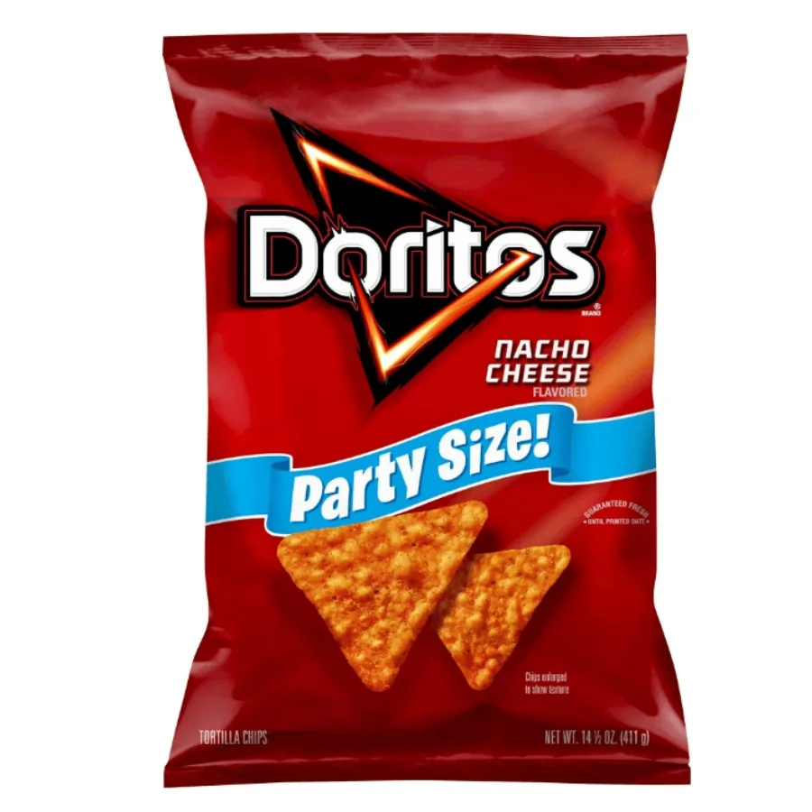 

Doritos Nacho Cheese Tortilla Snack Chips Party Size 14.5 Ounce Bag