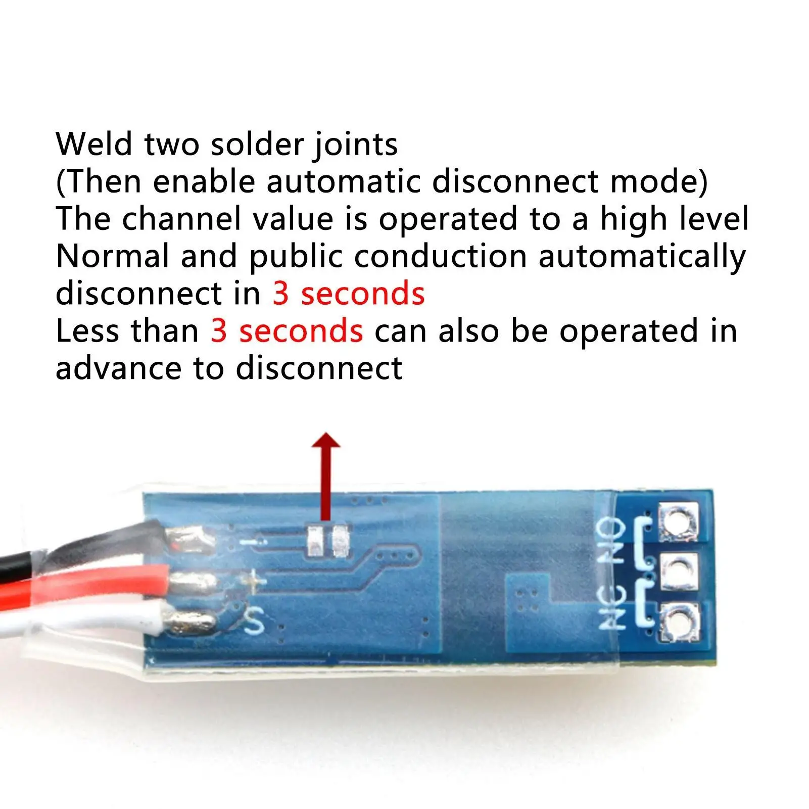 5V for rc PWM Relay Switch - Compact On/Off Electronic Controller for Boats - Lightweight PCB for Professional Installation