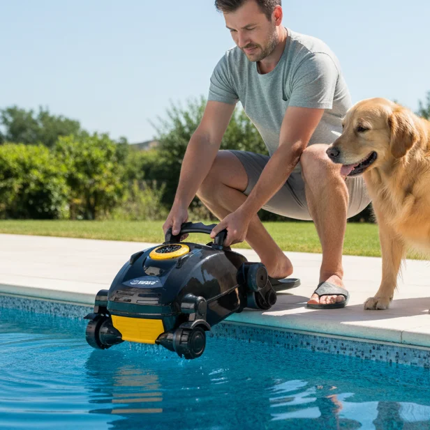 For Pool Vacuum Cleaner Automatic High Quality Compact Cordless Cleaning Robot Pool Vacuum with Eco Friendly Design IPX8 Waterpr