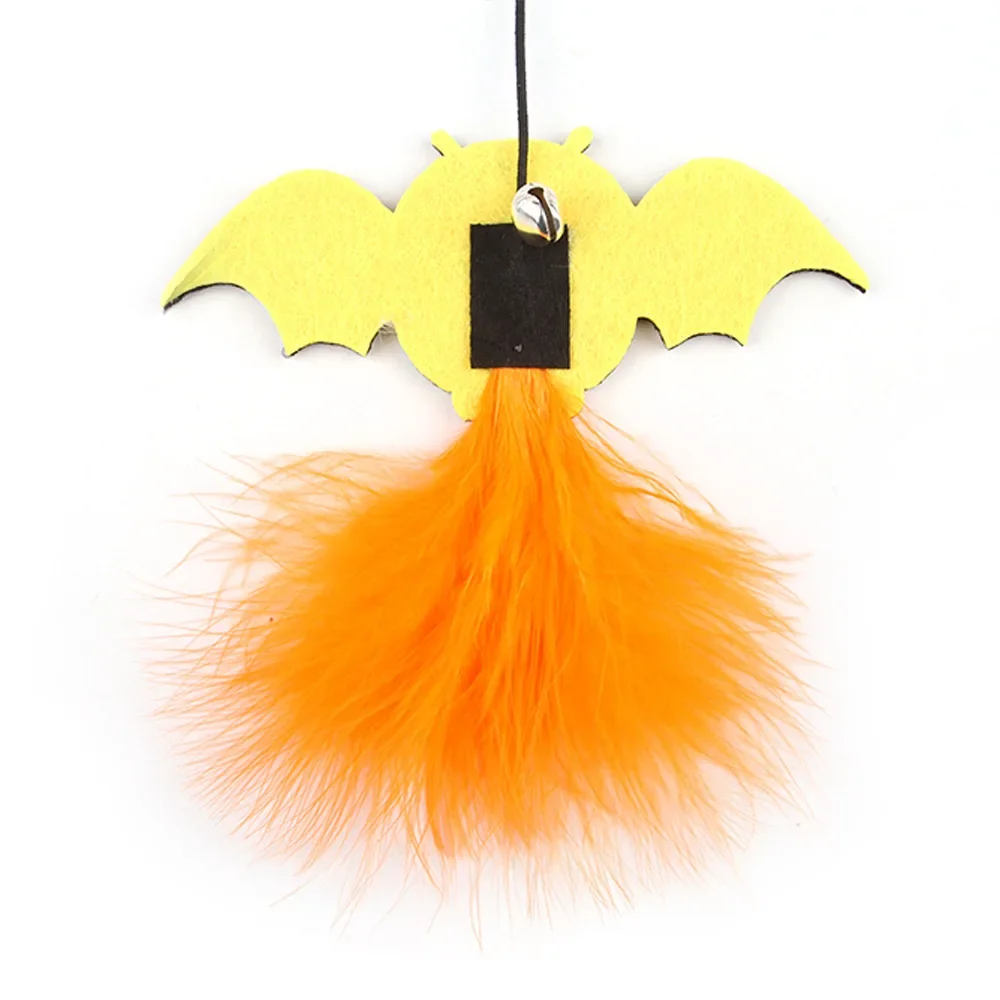 Halloween Feather Teasing Cat Stick Halloween Atmosphere Styling presa in giro Cat Rod Cat Self Hi Toy