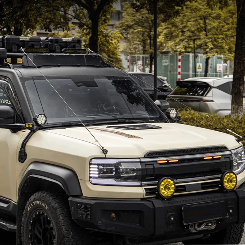 Para BYD FangChengBao Equation Leopard 5 8 2023 2024 2025 tira de protección del separador de ramas de la selva tropical pieza de modificación exterior