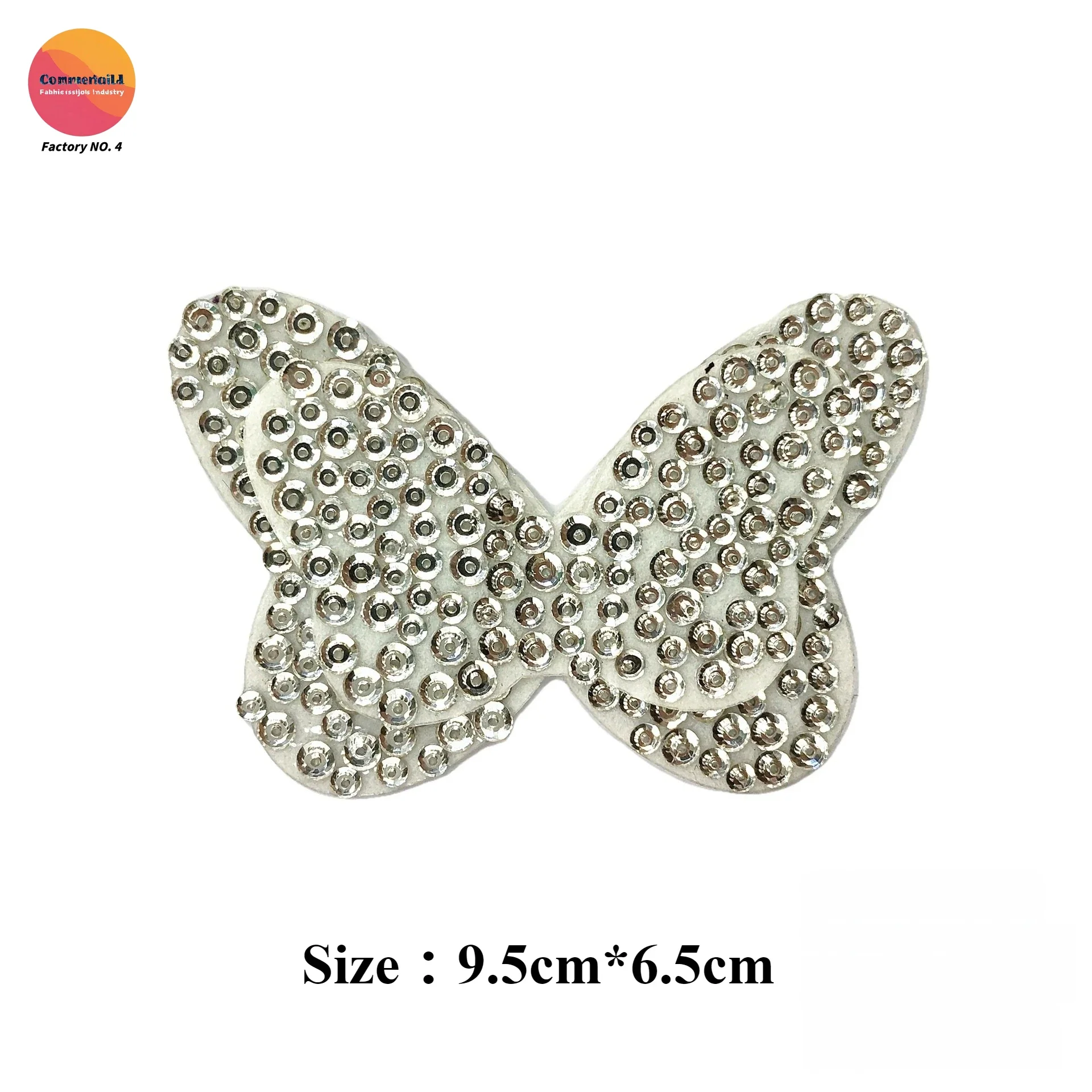 موضة جديدة خفيفة فاخرة وارن الملاك فراشة اليدوية حبة القماش ملصق فستان صيني القوس الملحقات