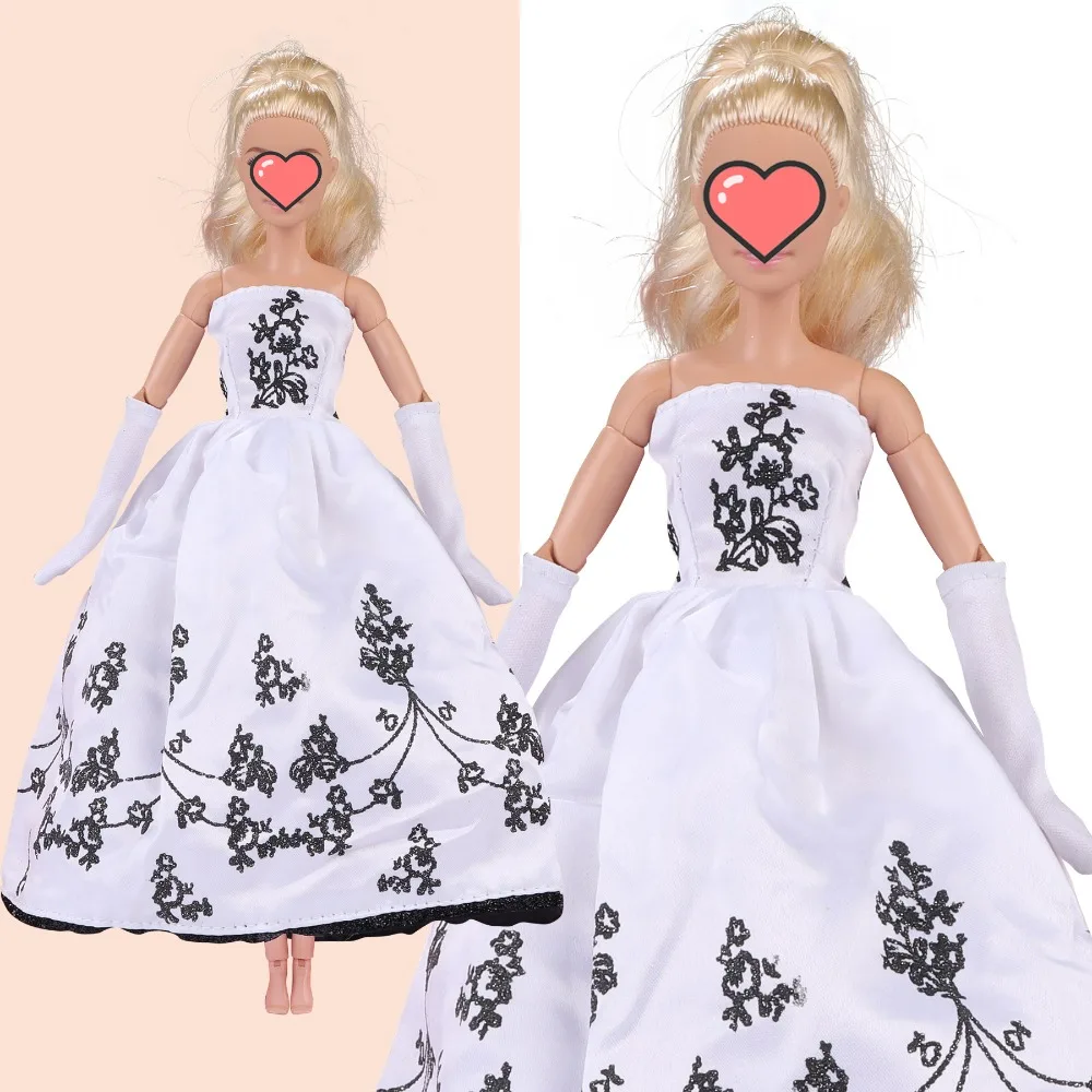 Puppe Kleidung Puppe Kleidung Prinzessin Kleid 1/6 Puppe Stickerei 30cm Puppe Kleidung rot Plüsch Prinzessin Kleid Puppe Zubehör