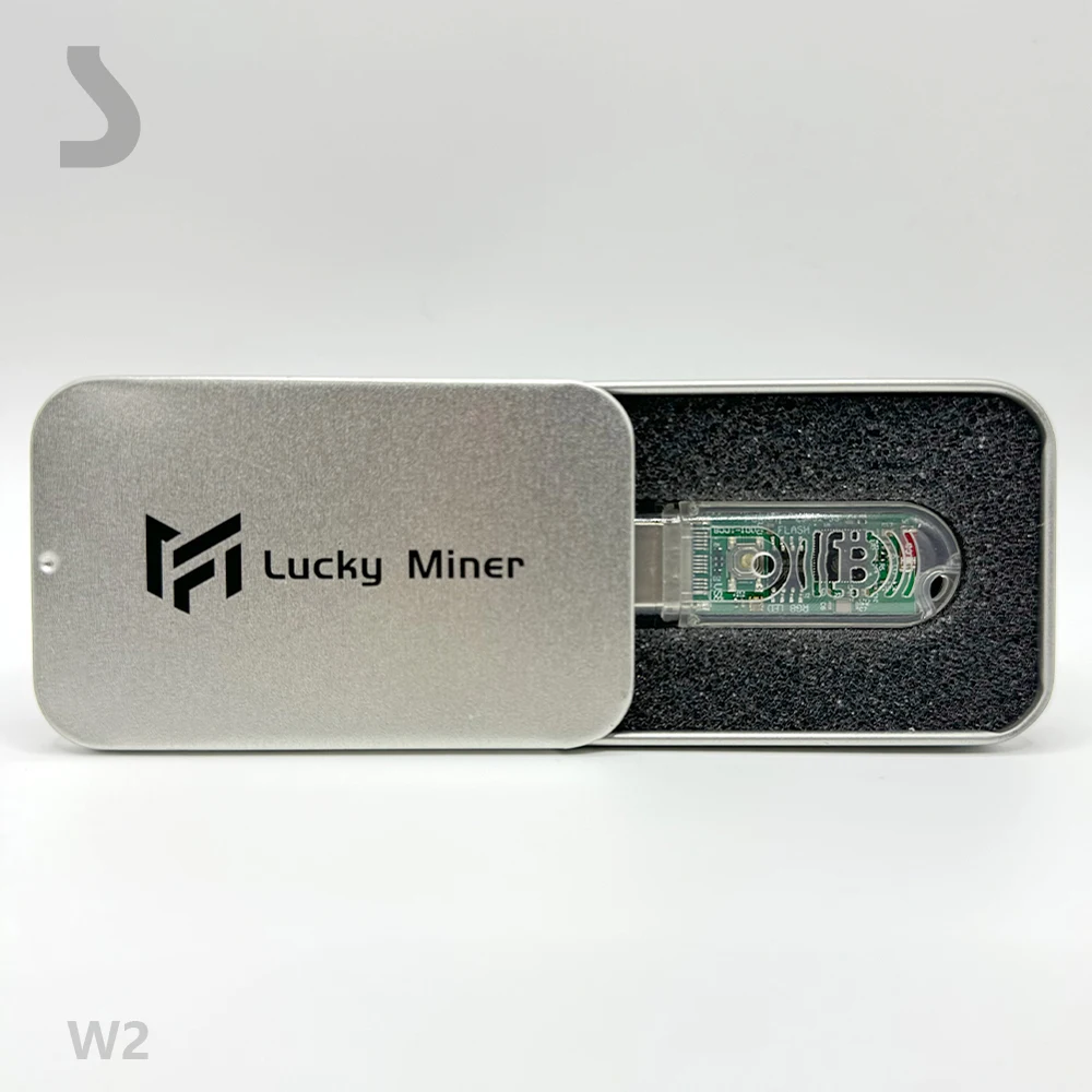 Imagem -05 - Mini Usb Crypto Asic Mineiro Lucky Miner Lv03 1w Display She256 Asic Ship 74kh s