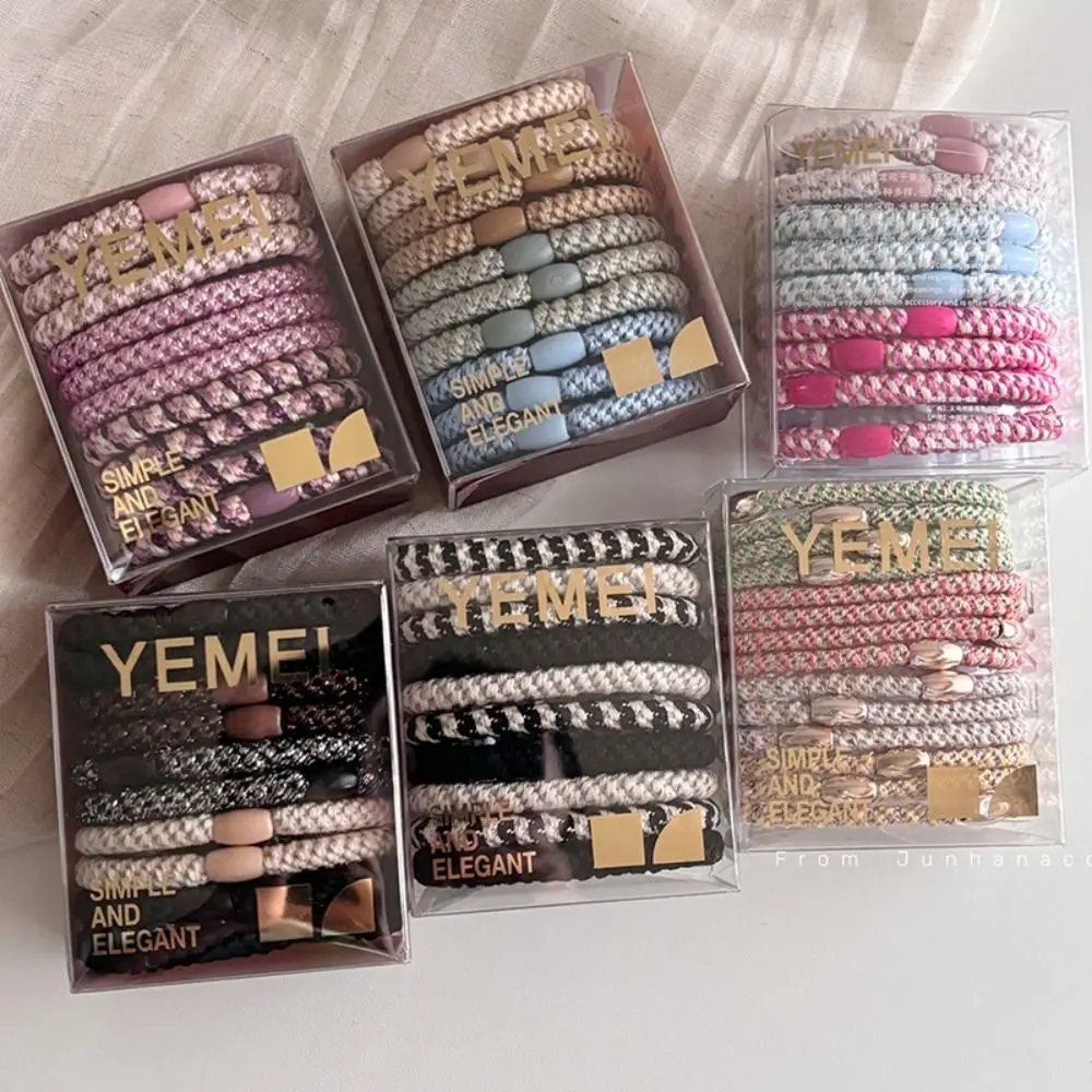 

Hair Tie Basic Hair Rope Set 10pcs/Set Ponytail Holder Rubber Band Hair Accessories Korean Style Colorful Hair Scrunchies Kids
