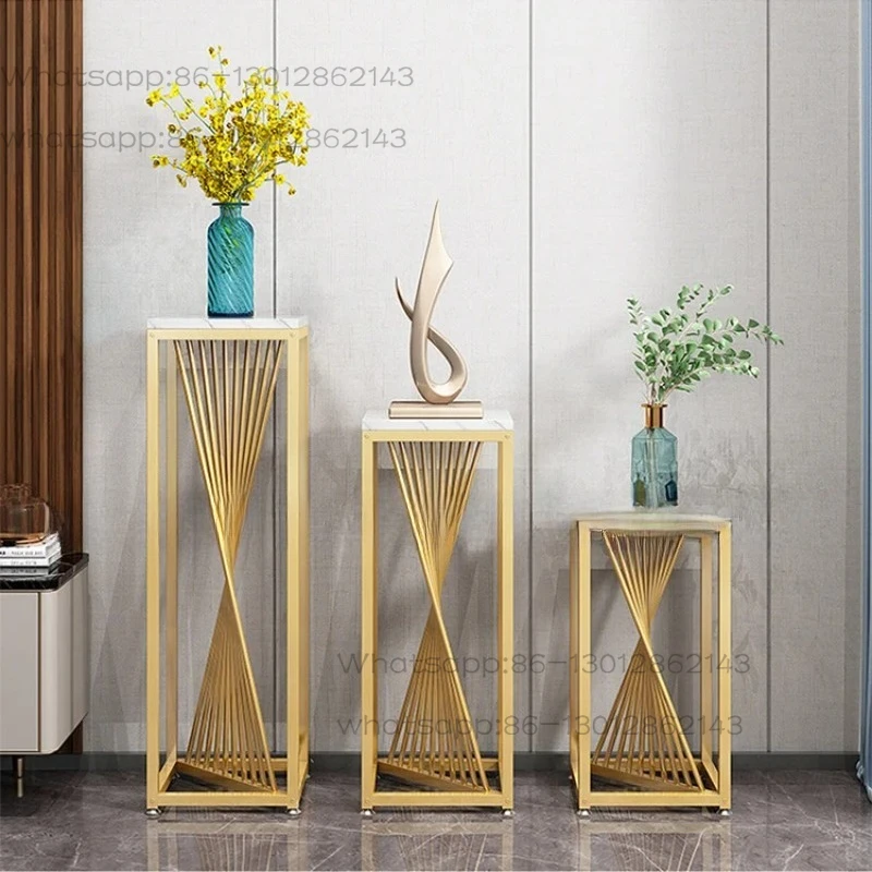 Iron Art Living Room Simple Modern Light Luxury Storage Rack Indoor Balcony Ornament Decorative Rack