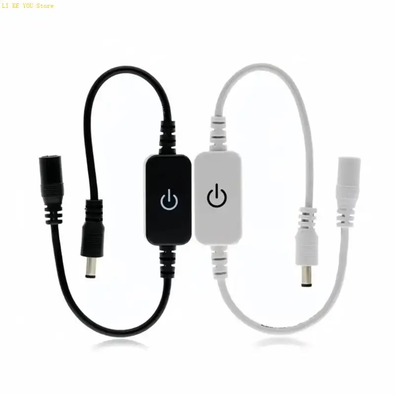 W3JE LED Touches Dimmer Switches for Single Color Strips Light Inline LED Strips Light Touches Controller for Indoor Lighting
