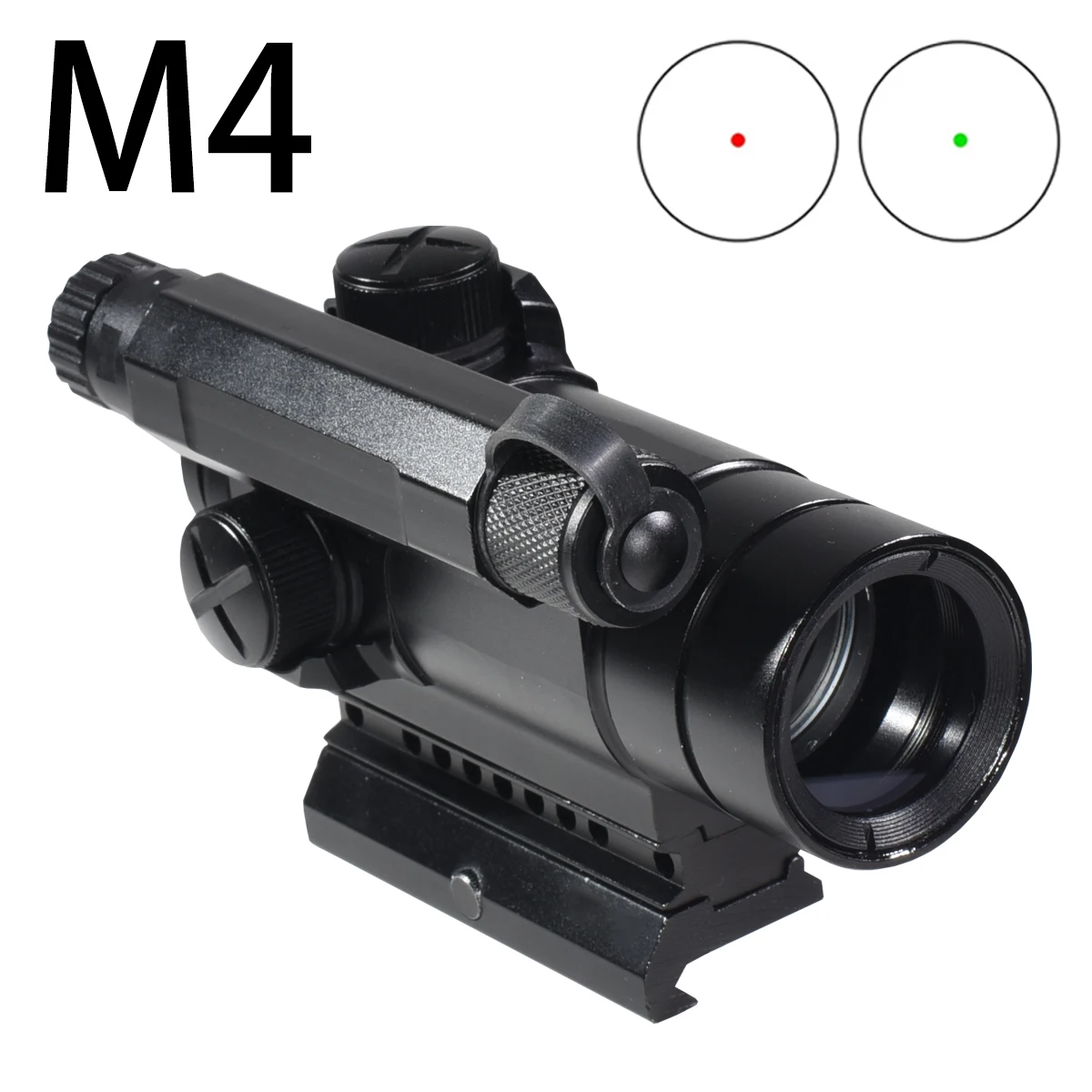 Tactical M3/M4 Red Dot Sight Precision Reflex Scope Red Green Dot Adjustable Compact Collimator Hunting Fit 20mm Rail Mount - view 6