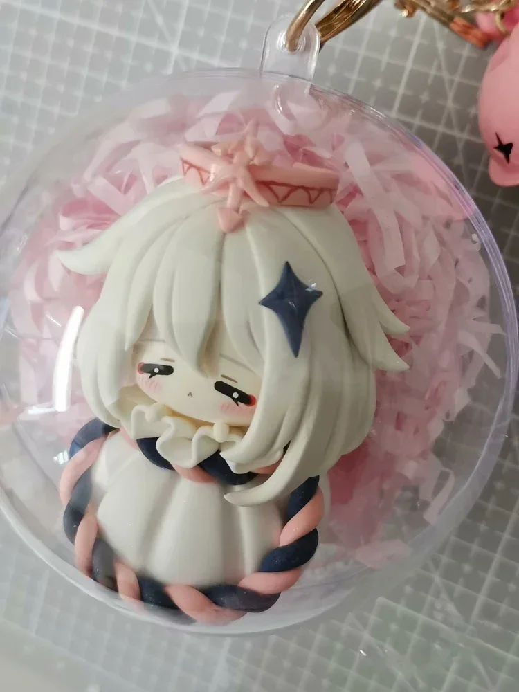 شكل أنيمي سلسلة مفاتيح جرس كروي ، نموذج هدية ، دمسلت ، نيوفيليت ، فوالورس ، شكل كعكة محشوة على البخار ، 7 ، 60 لفة #6