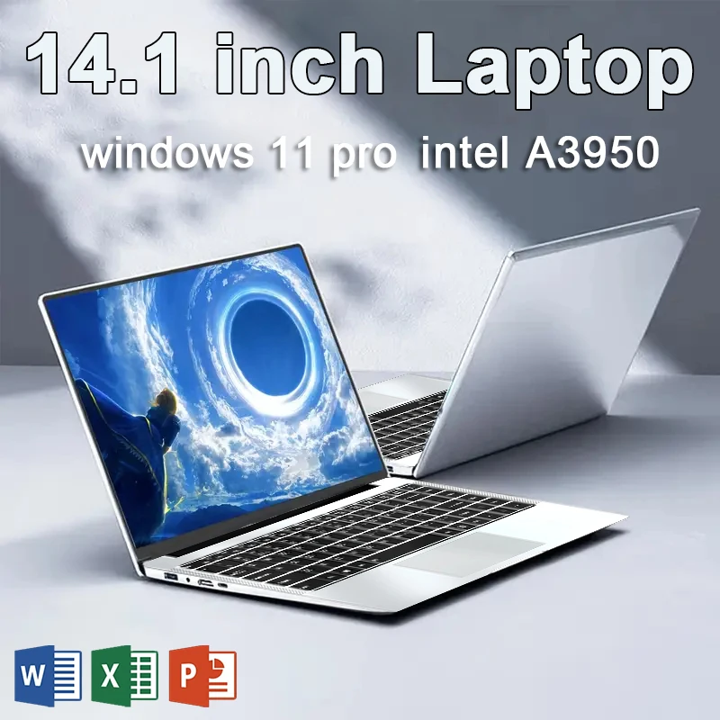 

2025 14,1-дюймовый бизнес-ноутбук Intel Atom x7 A3950 12 ГБ DDR4 2 ТБ SSD Windows 11 Офисный учебный компьютер ПК Ультратонкий ноутбук
