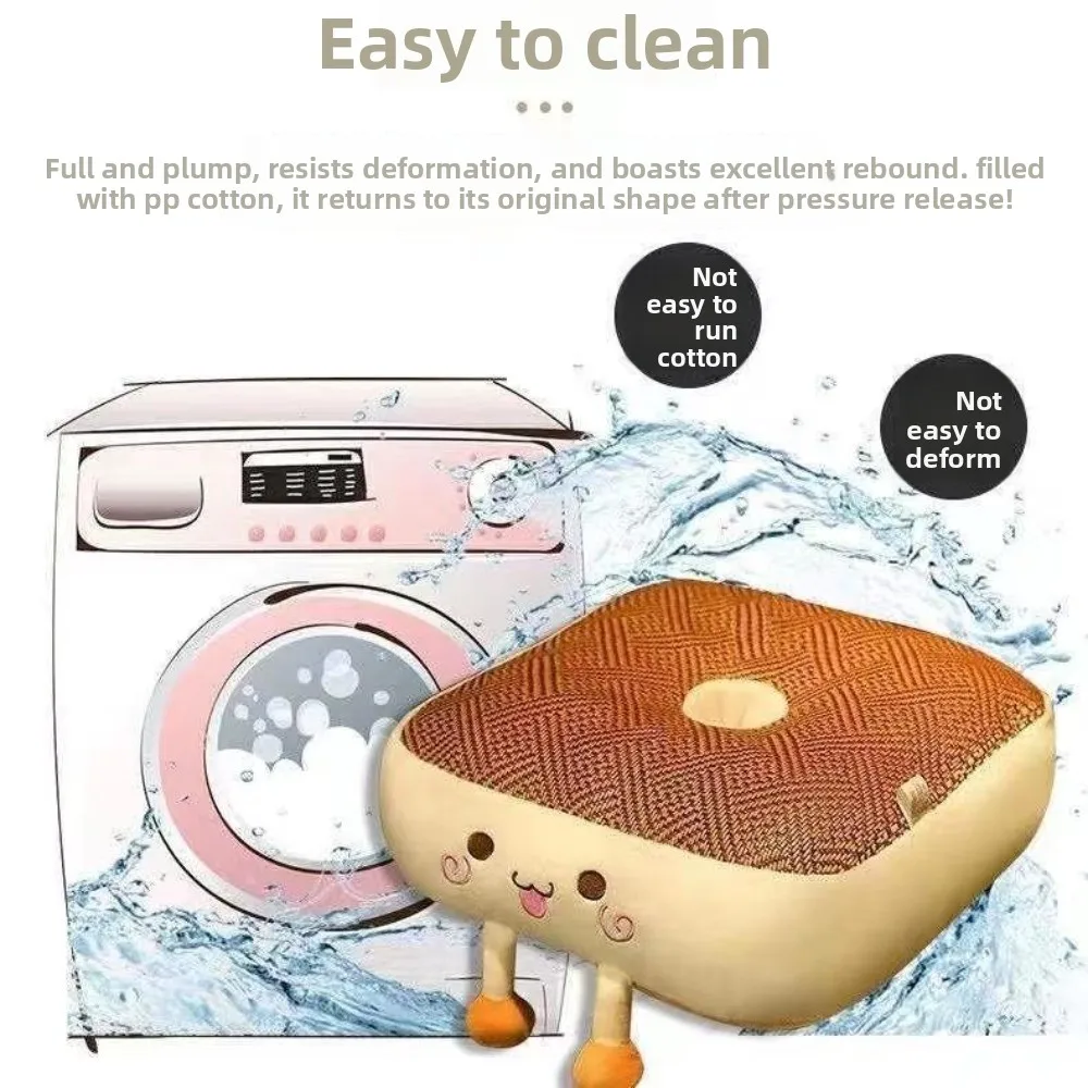 Mat Fart Cushion Thickened Ultra-thick Cushion Driving Seat Cushion Short Student Dormitory Car Bay Window Removable Washable