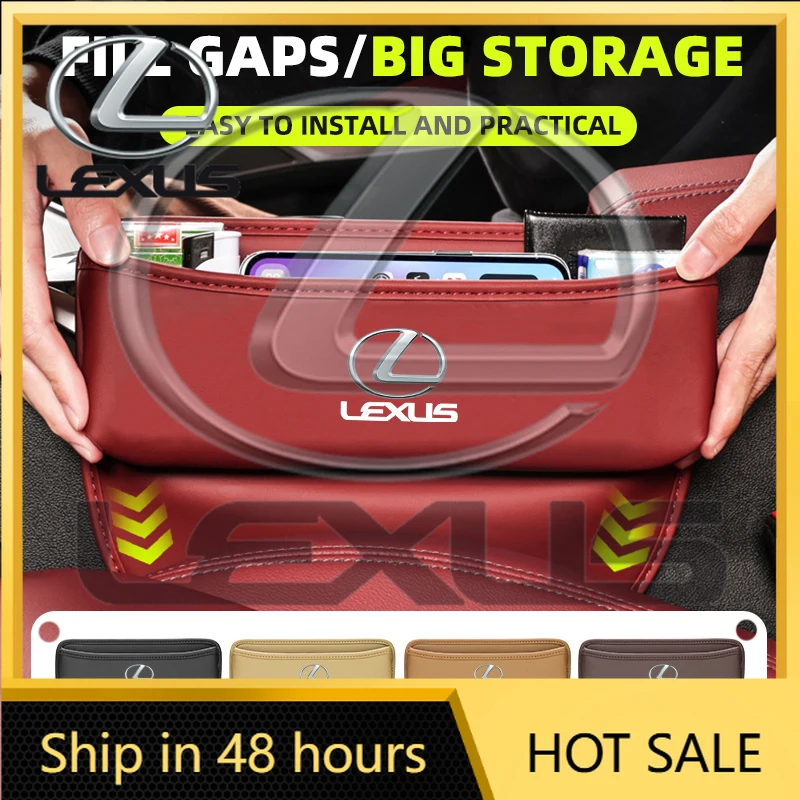 

2026 Hot Interior Stickers Multifunction Car Seat Gap Organizer Storage Box Accessories For Lexus F-SPORT ES RX NX LS UX LM LX G