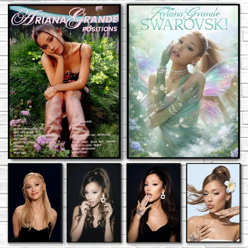 Singer Ariana Grande Poster Poster High Quality Wall Art for Home Office Bedroom Living Room Perfect
