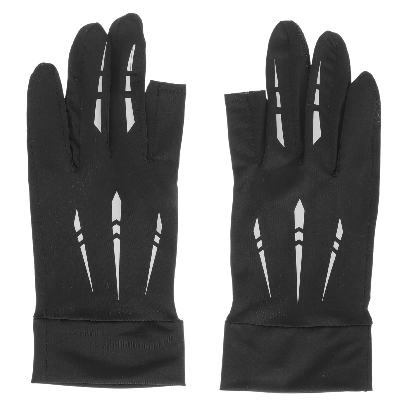 

1Pair Outdoor Fishing Gloves Ice Silk Sunscreen Breathable Sports Anti-Slip Uv Protection Gloves for Men Women