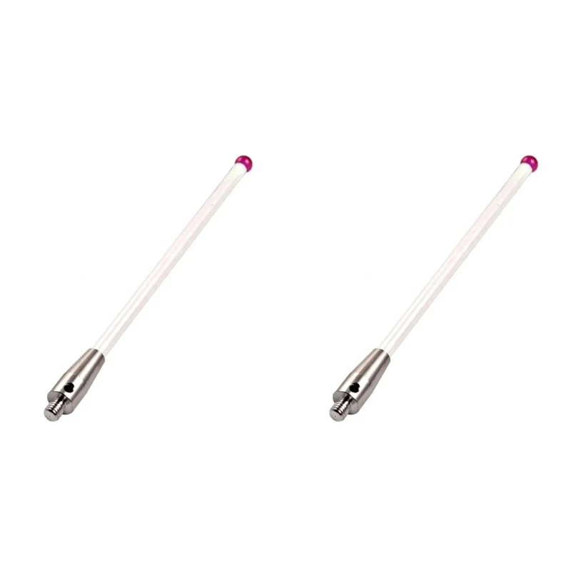 TFORU-2X Probe Stylus L100 Ceramic Styli Rod 3D Three Dimensional Gauge Meter Coordinate Measuring Machine CMM Tip,M4xl100x6mm
