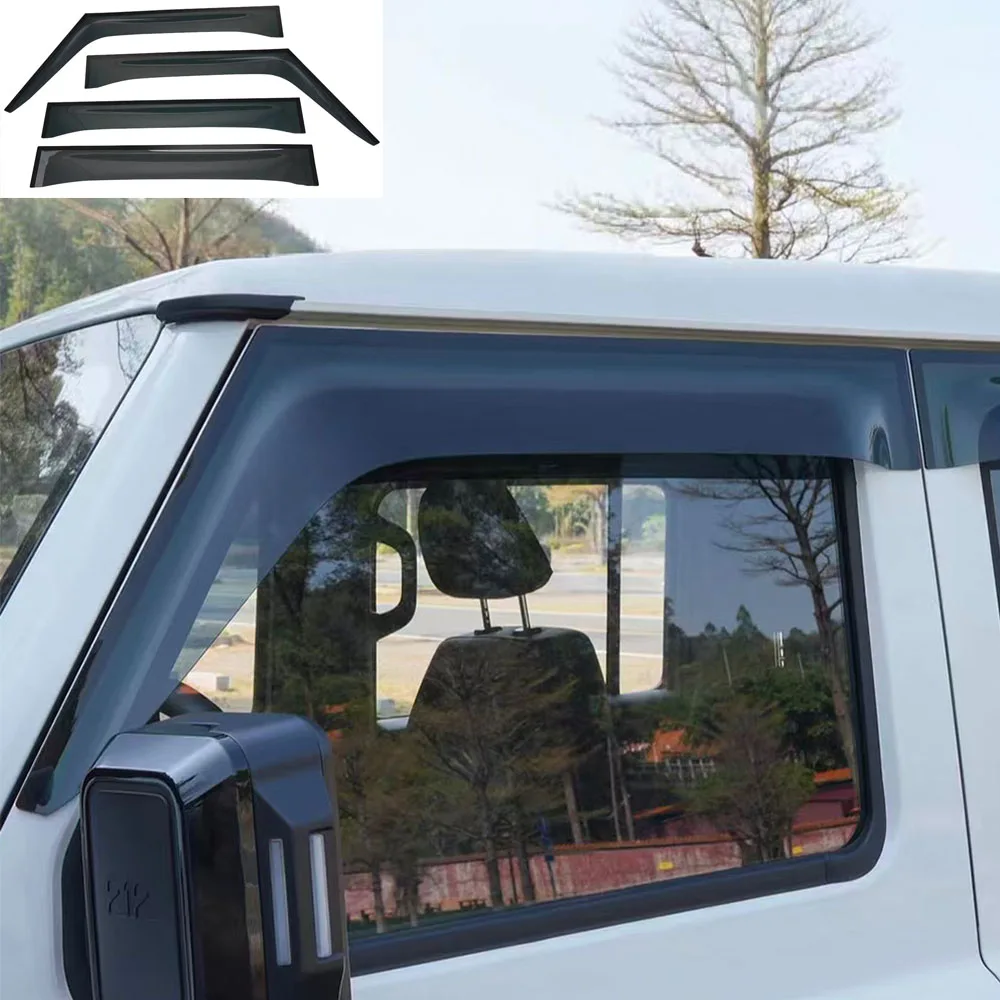 Upgraded Widened Rain Eyebrow For BAIC 212 T01 2024-2026 Thickened High Transparent Window Rain Guard Protector