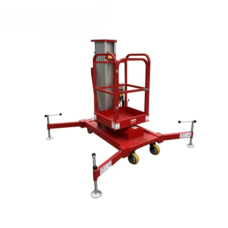 Customized 4-14m Electric Ladder Vertical Mast Lift Portable Hydraulic Ladder Aluminum Alloy Man Lifter Platform Table