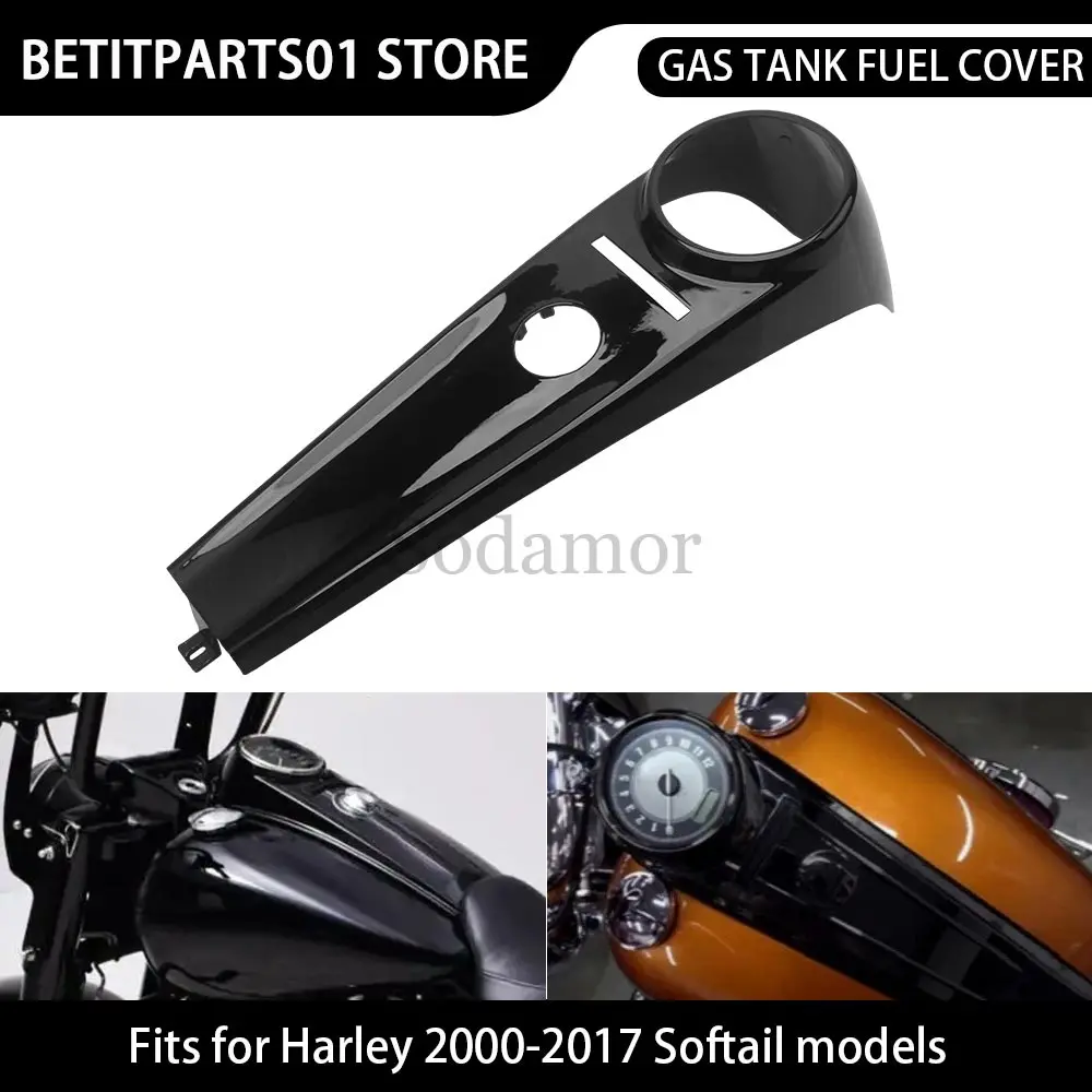 

Деталь мотоцикла, растянутая панель топливного бака, крышка консоли, АБС-пластик, глянцевый черный/белый для моделей Harley 2000-2017 Softail