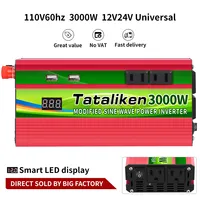 1600W 2600W 3000W Car Power Converter DC12V24V To AC 110V 60HZ Modified Sine Wave Inverter Wit Dual Usb Ports