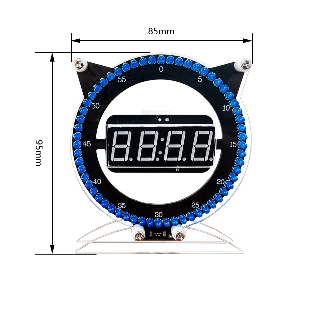 DIY Alarm elektroniczny zestaw do zegara LED miga podświetlany zegar kontrolowany moduł temperatury komponent lutowania praktyka projektu