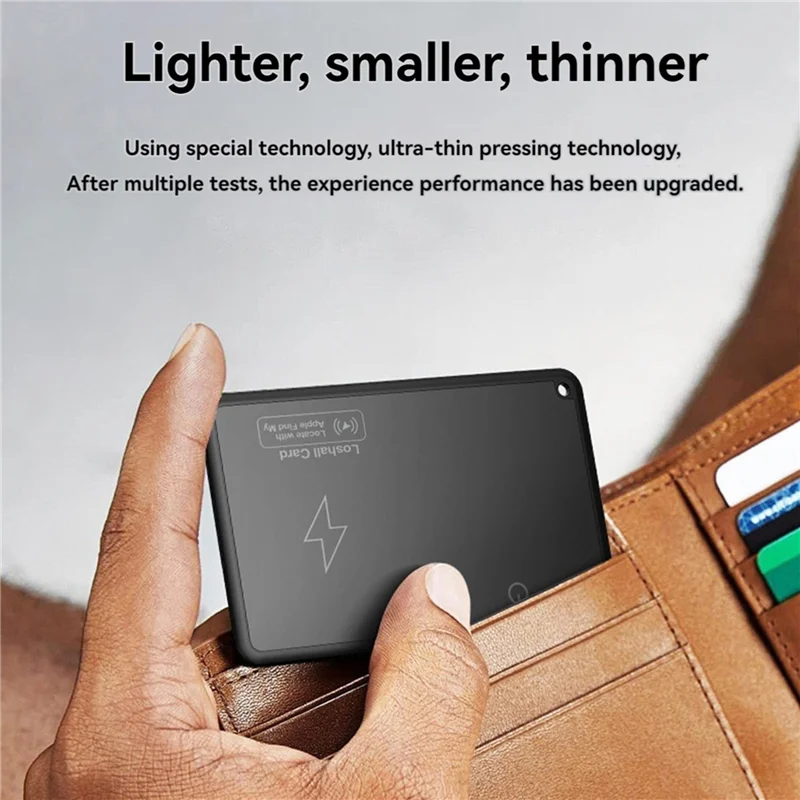 A32T-2X GPS Locator Smart Card Tracking Location Wallet Tracker Card Works With For  Find My App Thin GPS Item Finder