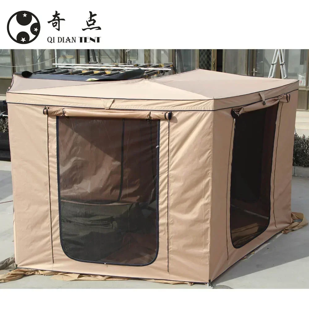 Sector Awning Tent Cloth House Side Car Tent Awning with 4 Walls Full House 2.1M/2.5M Radius Size