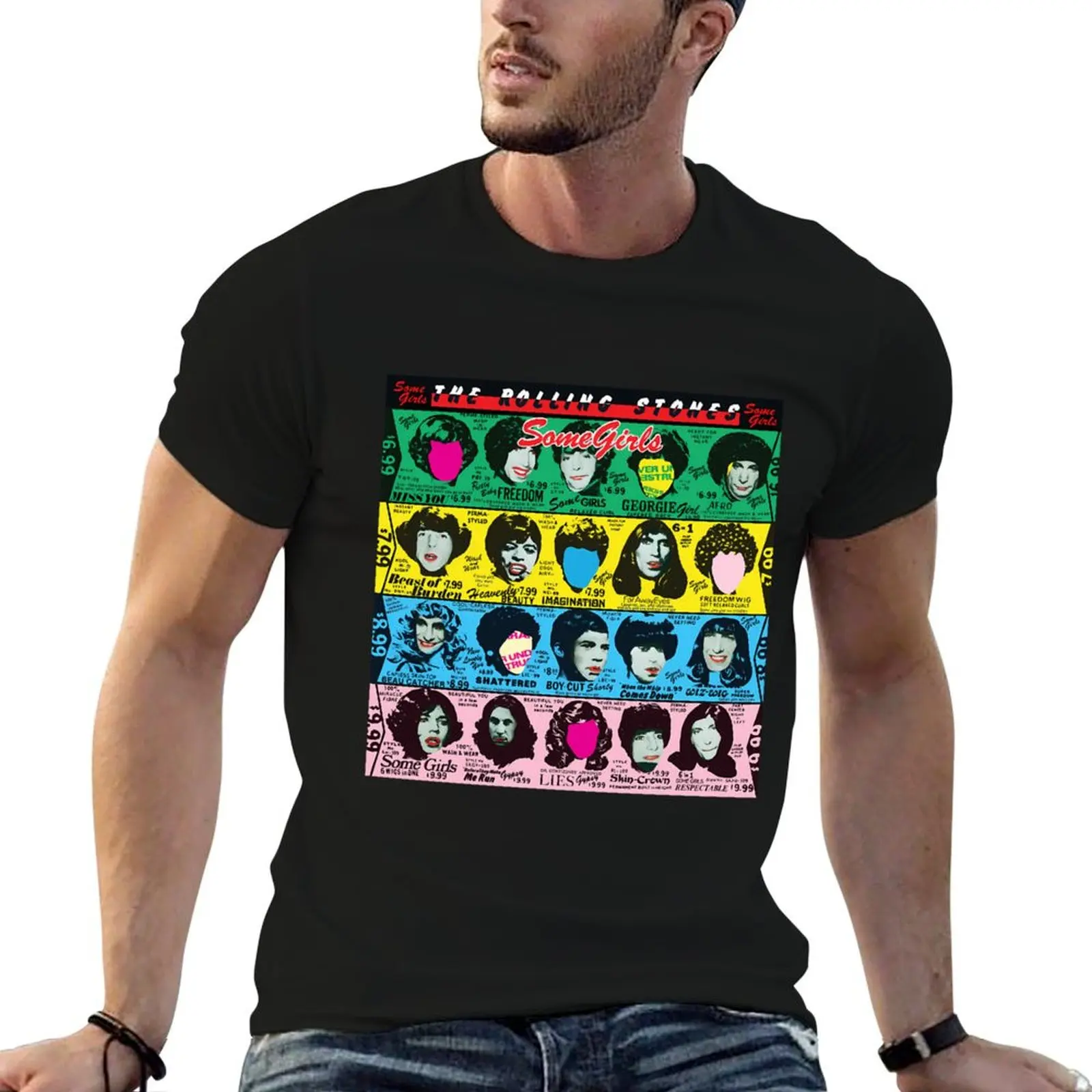 

Some Girls Album T-Shirt blue archive summer tops plain t shirts men