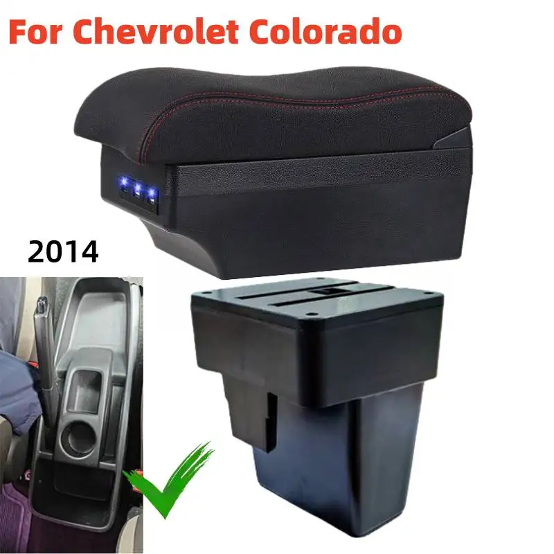 Reposabrazos para Coche Chevrolet S10, Compatible con Chevrolet Colorado 2014, Modificación, Piezas de Repuesto, Caja de Almacenamiento Central