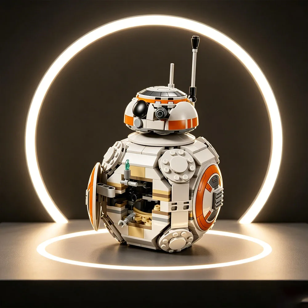 MOC 569 pièces Robot de conflit interstellaire Star Wars BB-8 Astromech Droid Modèle de puzzle Cadeau de fête