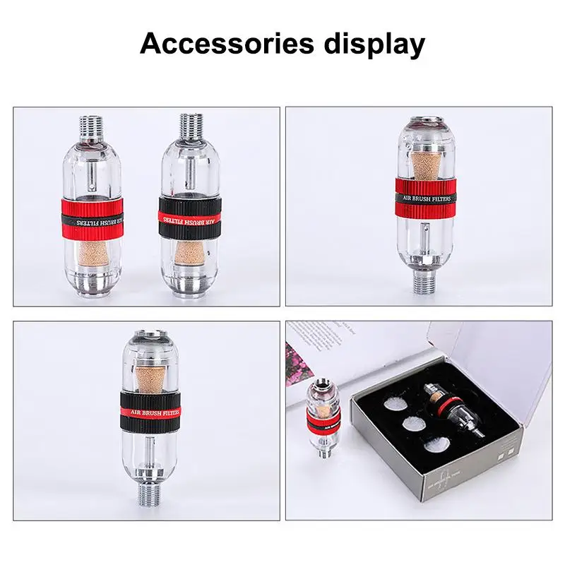 New Mini Airbrush In-Line Water Trap Oil Water Separator Air Filter