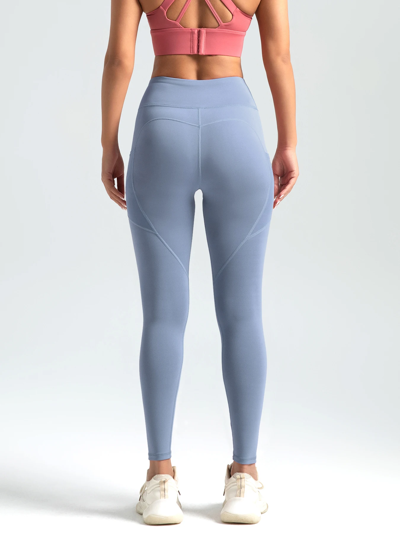 calcas-de-ioga-elasticas-de-cintura-alta-femininas-mistura-de-poliester-e-elastano-leggings-esportivas-de-cor-solida-de-estiramento-medio-com-bolso-de-malha