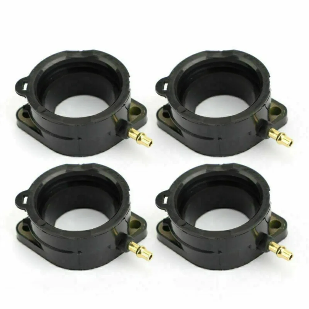 4PCS Set Motorcycle Carburetor Intake Boot Replacement Accessories For Kawasaki ZX-11 16065-1210 Ninja ZZR1200 ZX1200
