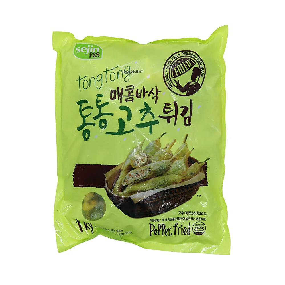 فلفل حار مقلي سمين 1 كجم، الكثير من متجر الوجبات الخفيفة للحوم والفلفل الحار المقلي