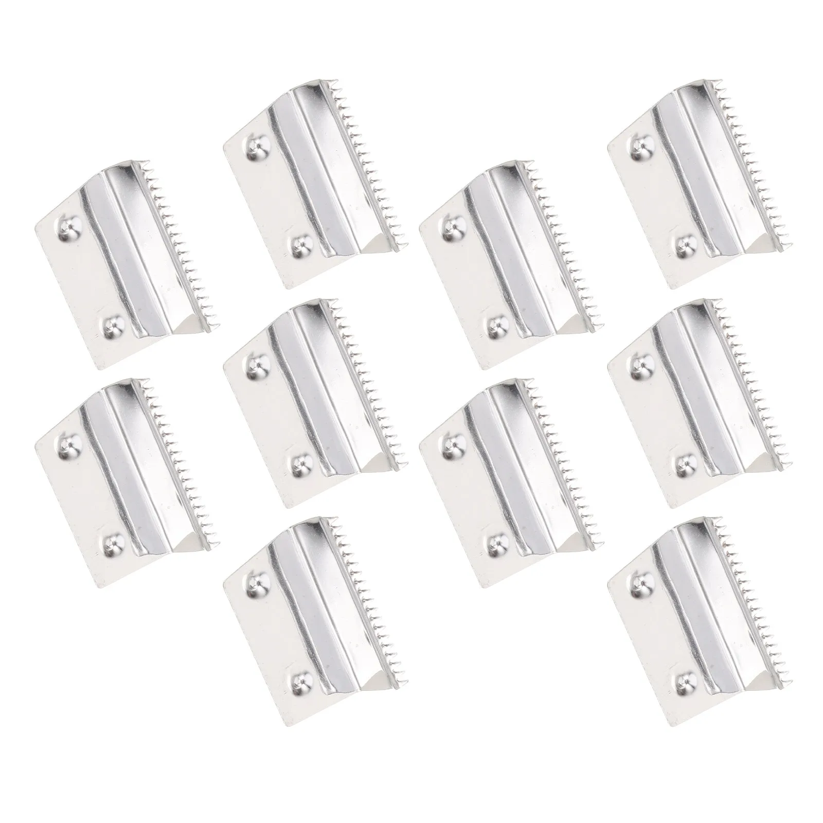 10Pcs Tape Dispenser Cutter Blade Replacement Serrated Stainless Steel Desktop Office Packaging Box Sealer Tape Cutter