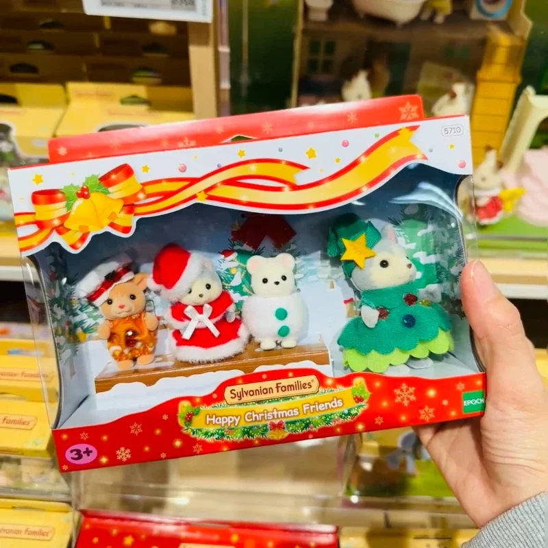 Ternurines Sylvanian Keluarga Tokoh Anime Set Keluarga Mainan Boneka Boneka Bayi Koleksi Ornamen Ruangan Dekorasi Gambar Hadiah Anak